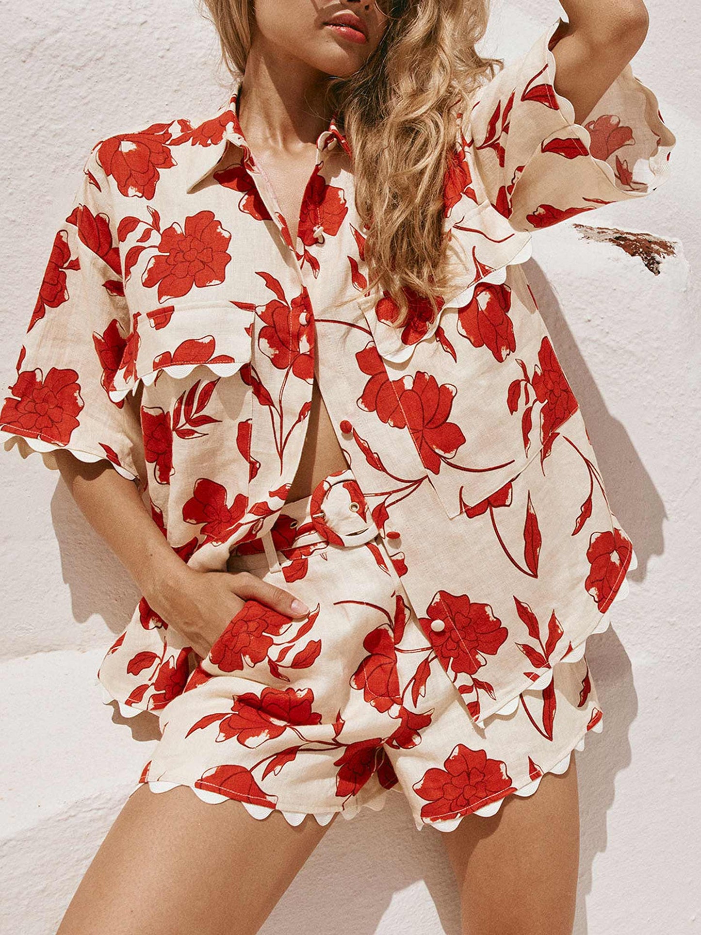 CONJUNTO DE DOS PIEZAS DE LINO - Veska
