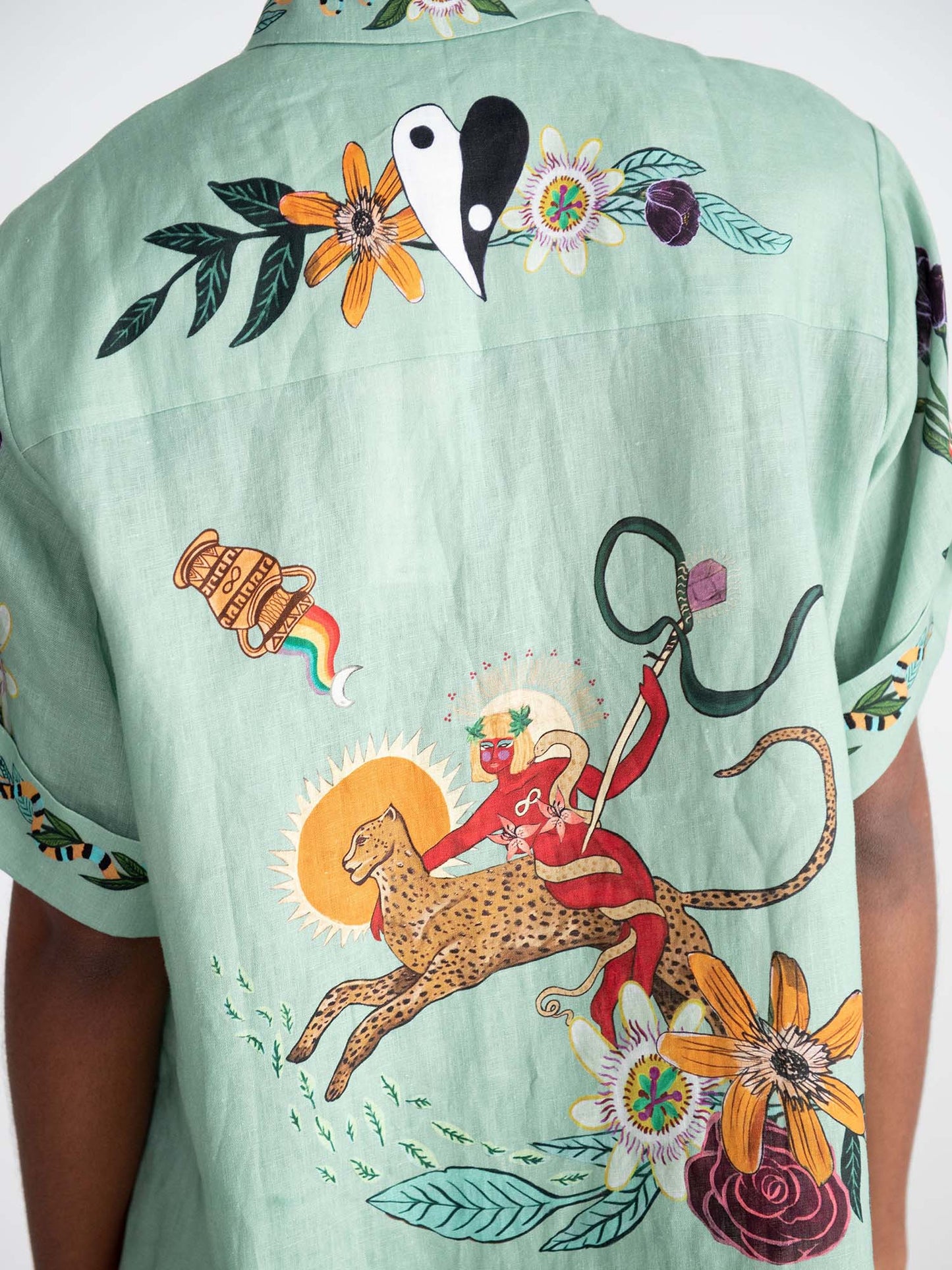 CONJUNTO CAMISA Y SHORT ESTAMPADO TROPICAL - Veska
