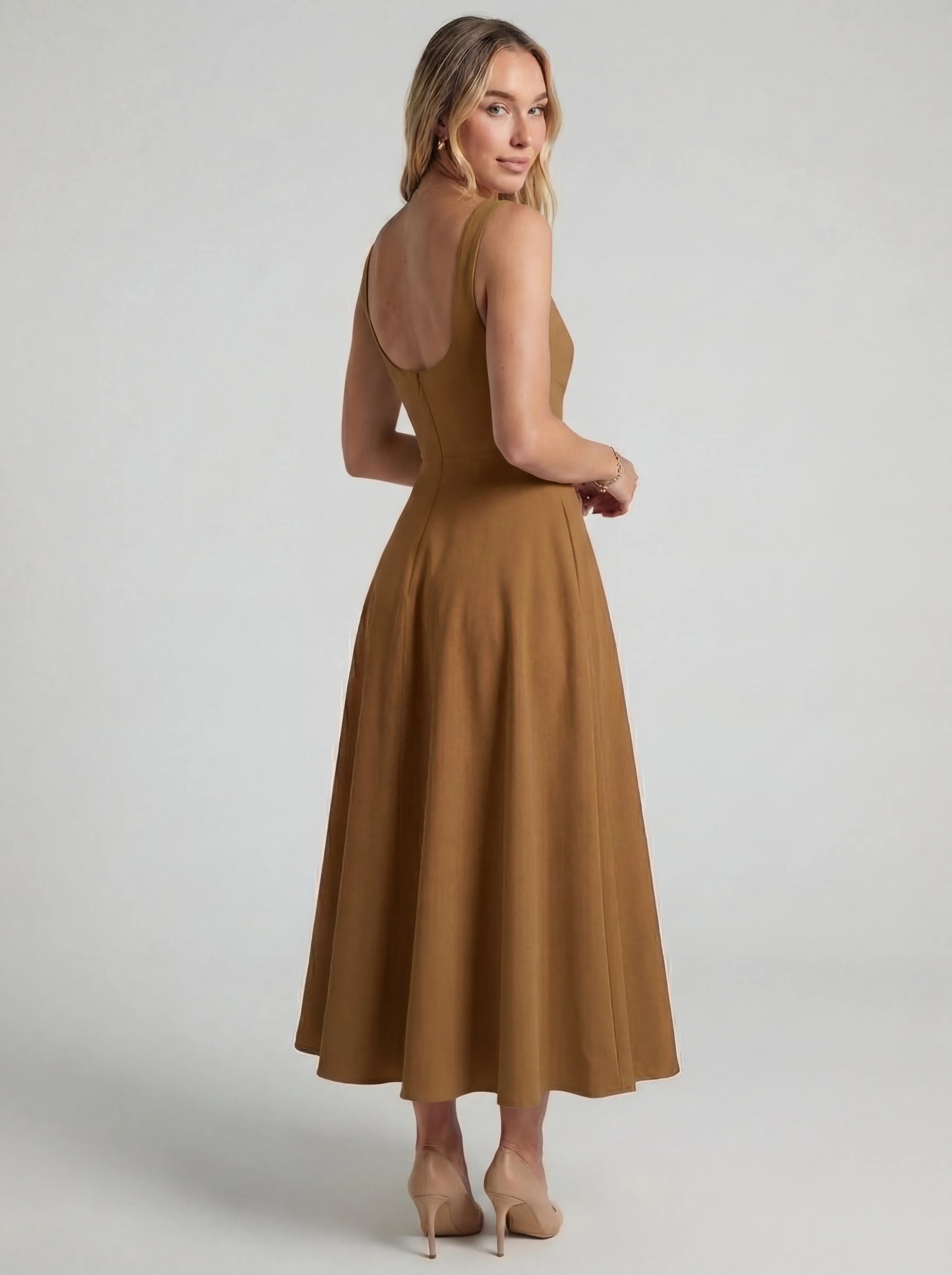 Vestido de vuelo Melissa de Veska en variedad de colores, con diseño ligero y elegante, mostrado en la imagen.