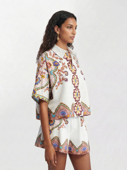 CONJUNTO CAMISERO ESTAMPADO BOHO ÉTNICO - Veska 