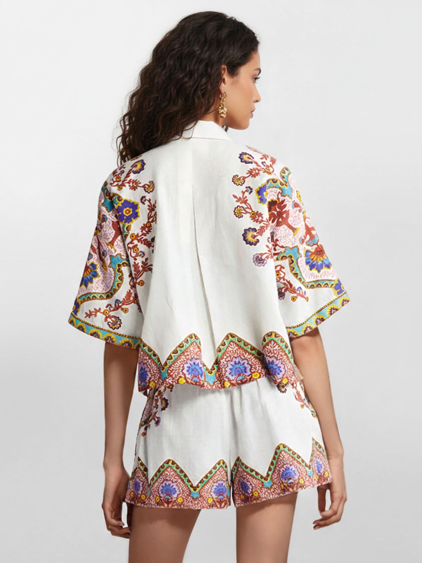 CONJUNTO CAMISERO ESTAMPADO BOHO ÉTNICO - Veska 