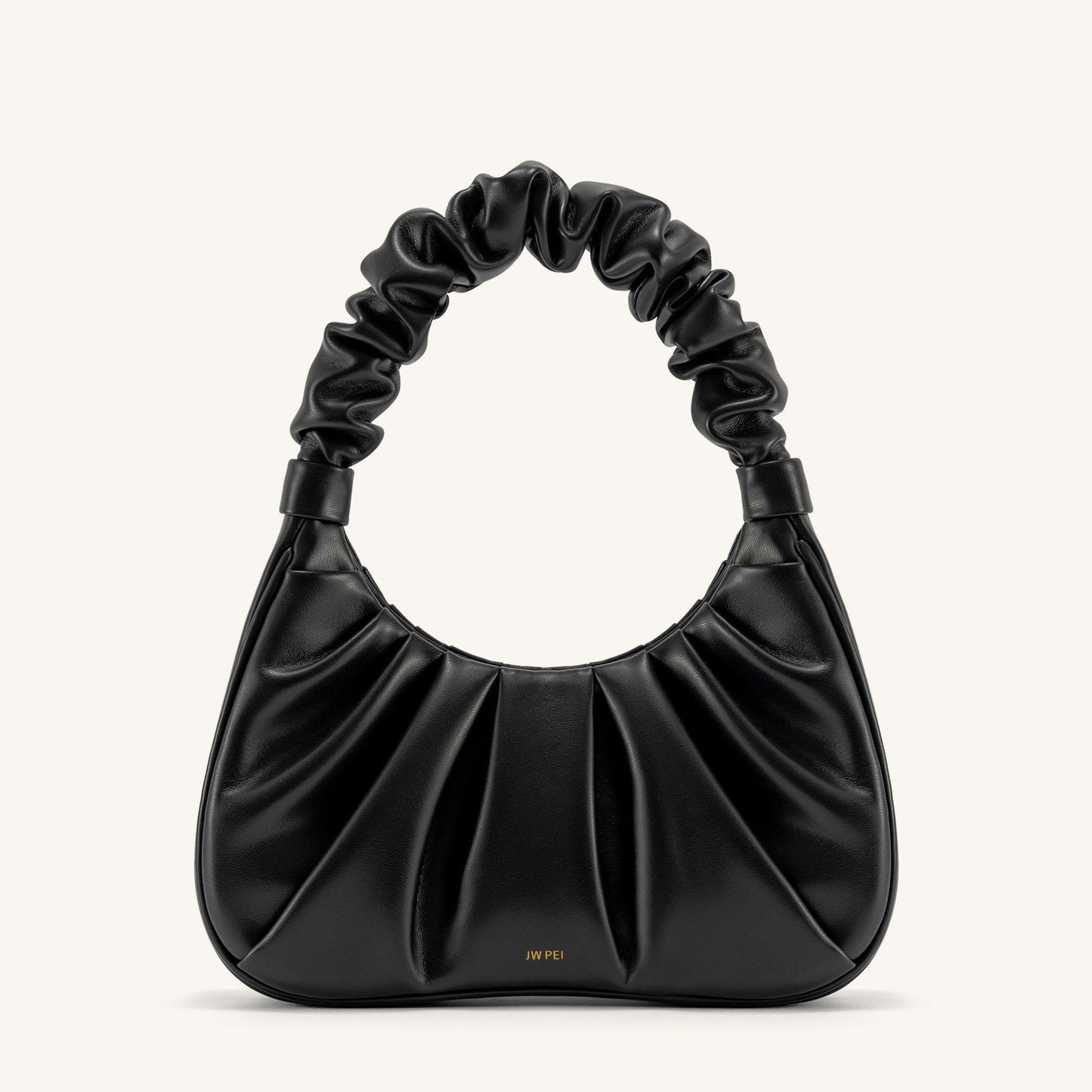 BOLSO FRUNCIDO I Piel negro - Veska 