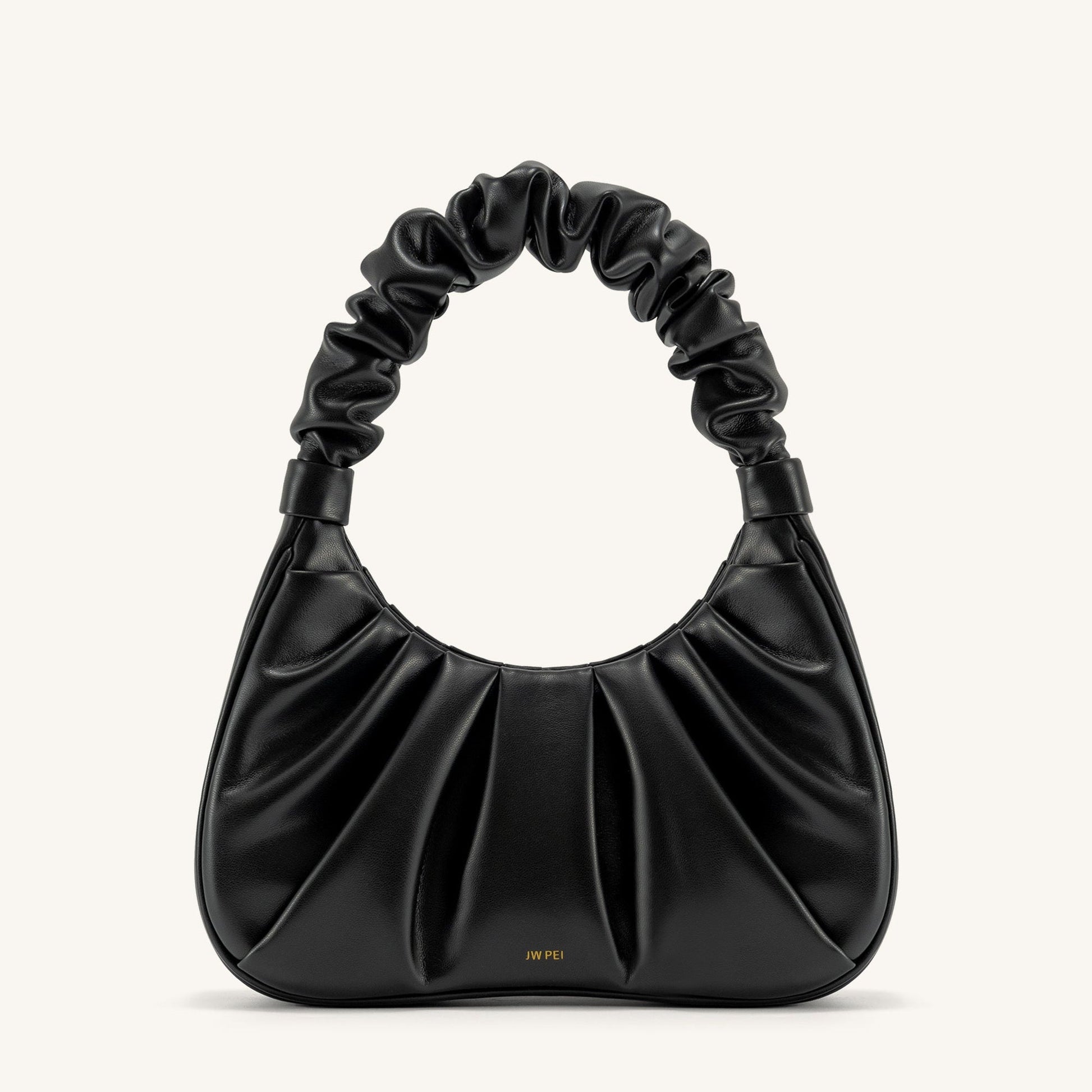 BOLSO FRUNCIDO I Piel negro - Veska 