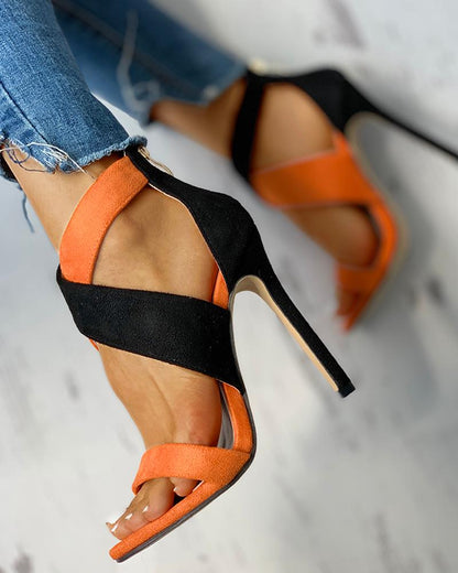 Women's Fashion With Color Matching Sandals - Veska 