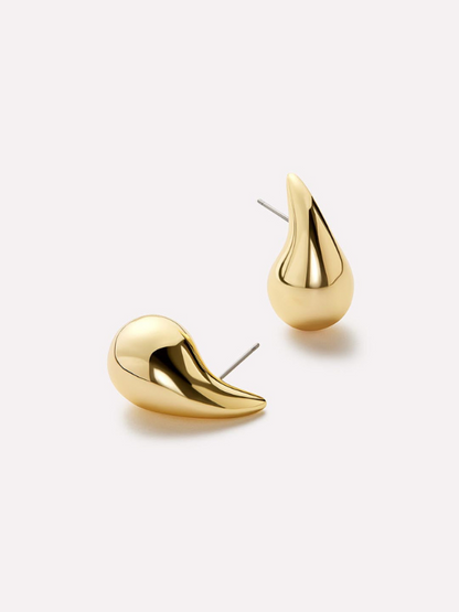 Golden Drop Earrings - Veska 