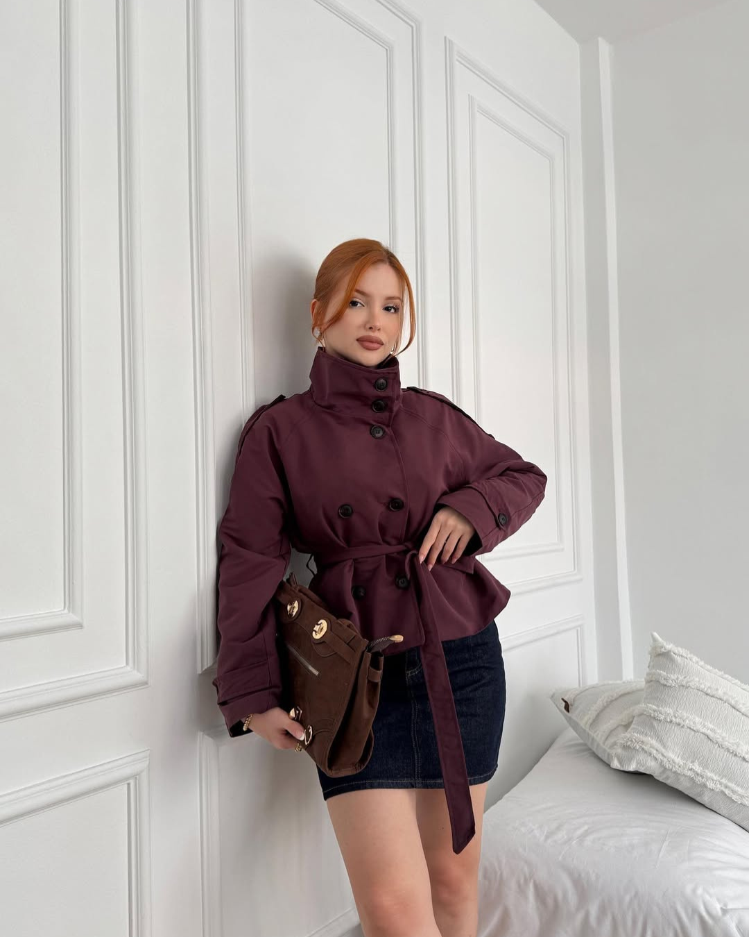ARIA | Short Trench Coat - Veska 