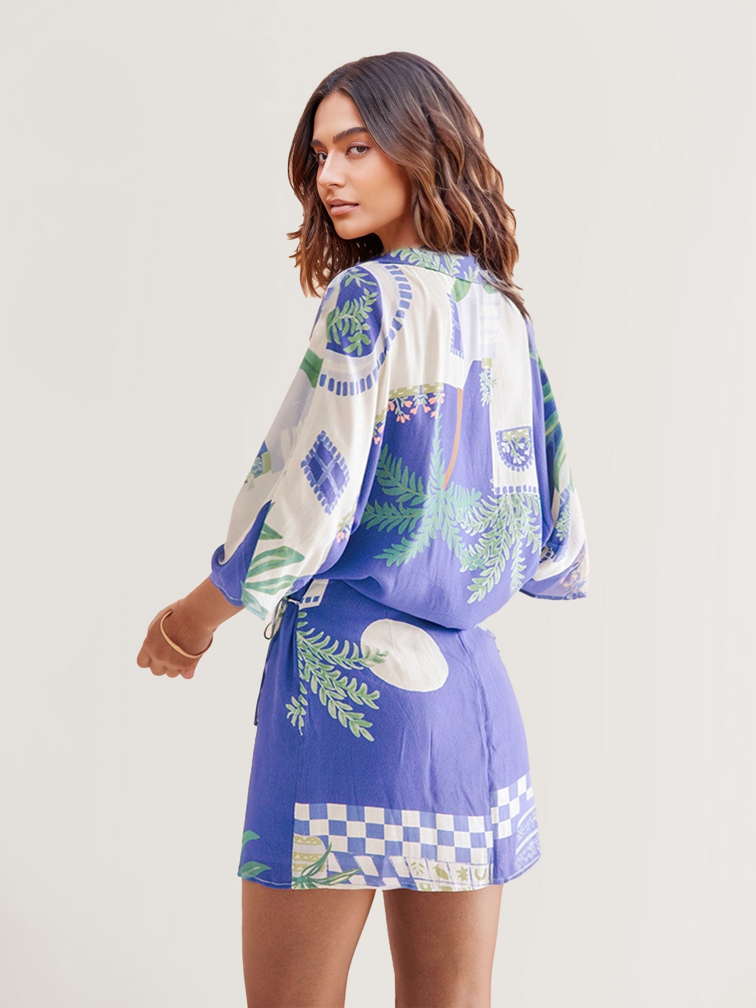 CONJUNTO CAMISERO ESTAMPADO COSTA AZUL - Veska 