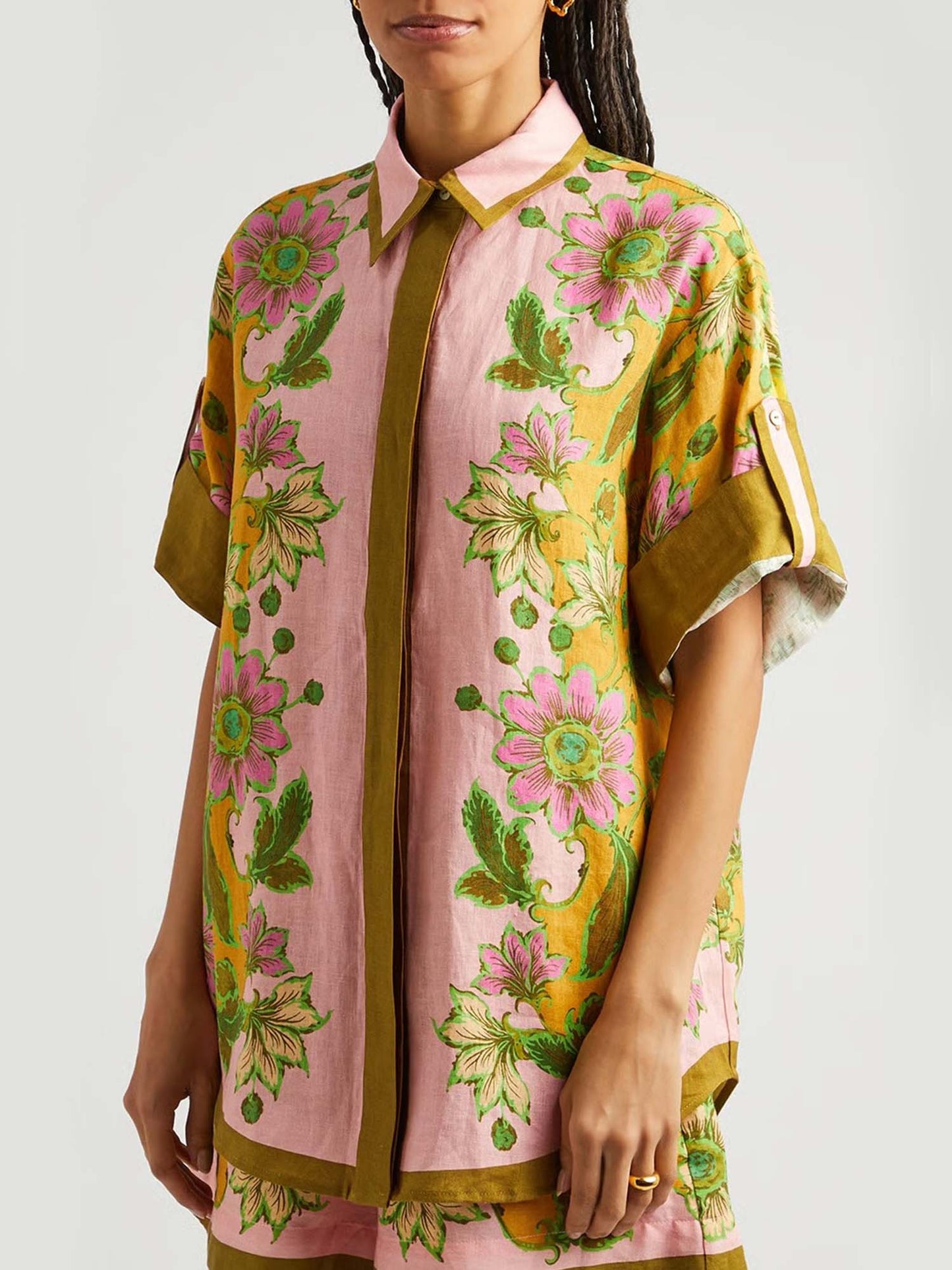 CONJUNTO CAMISERO ESTAMPADO CON SHORT - Veska 
