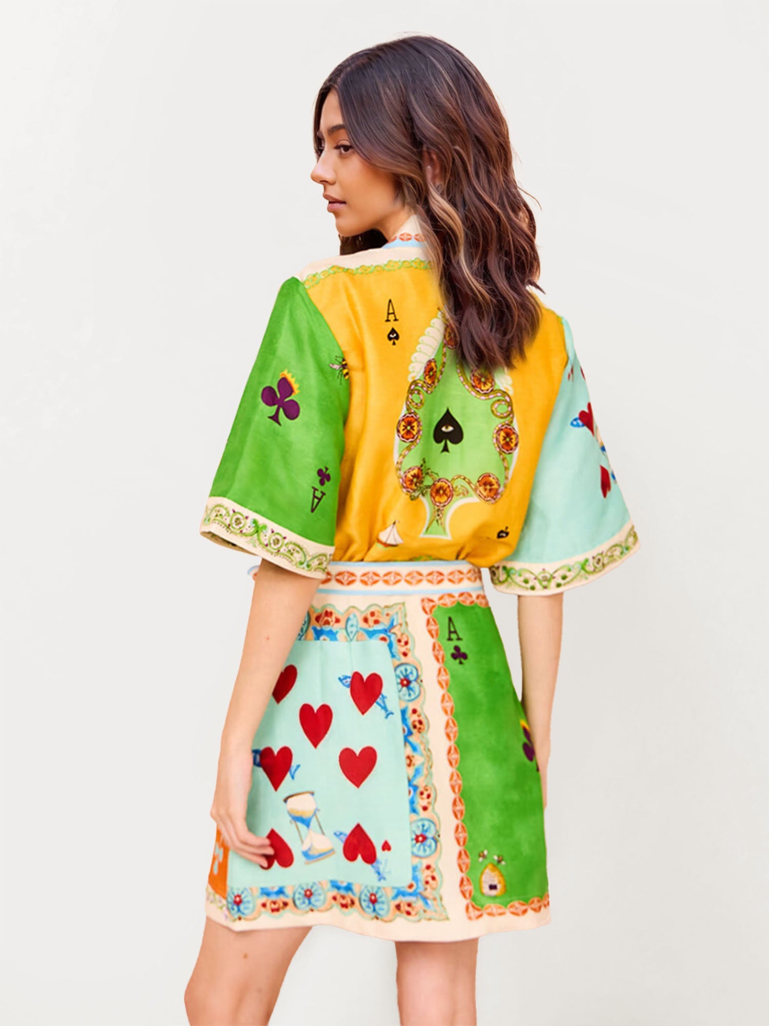 MINI VESTIDO CAMISERO ESTAMPADO - Veska 