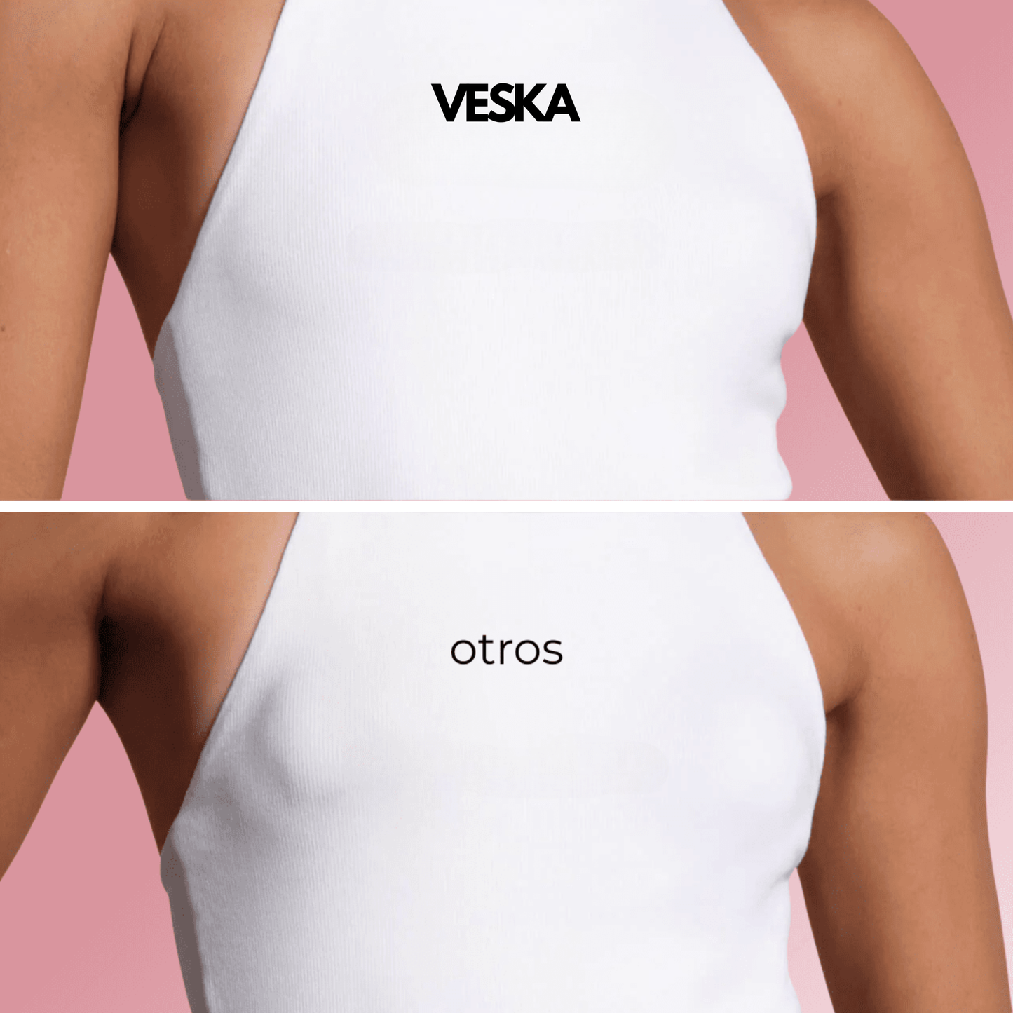 Pezoneras de círculos sin adhesivo de la marca Veska, diseño discreto y cómodo para mayor protección y comodidad.