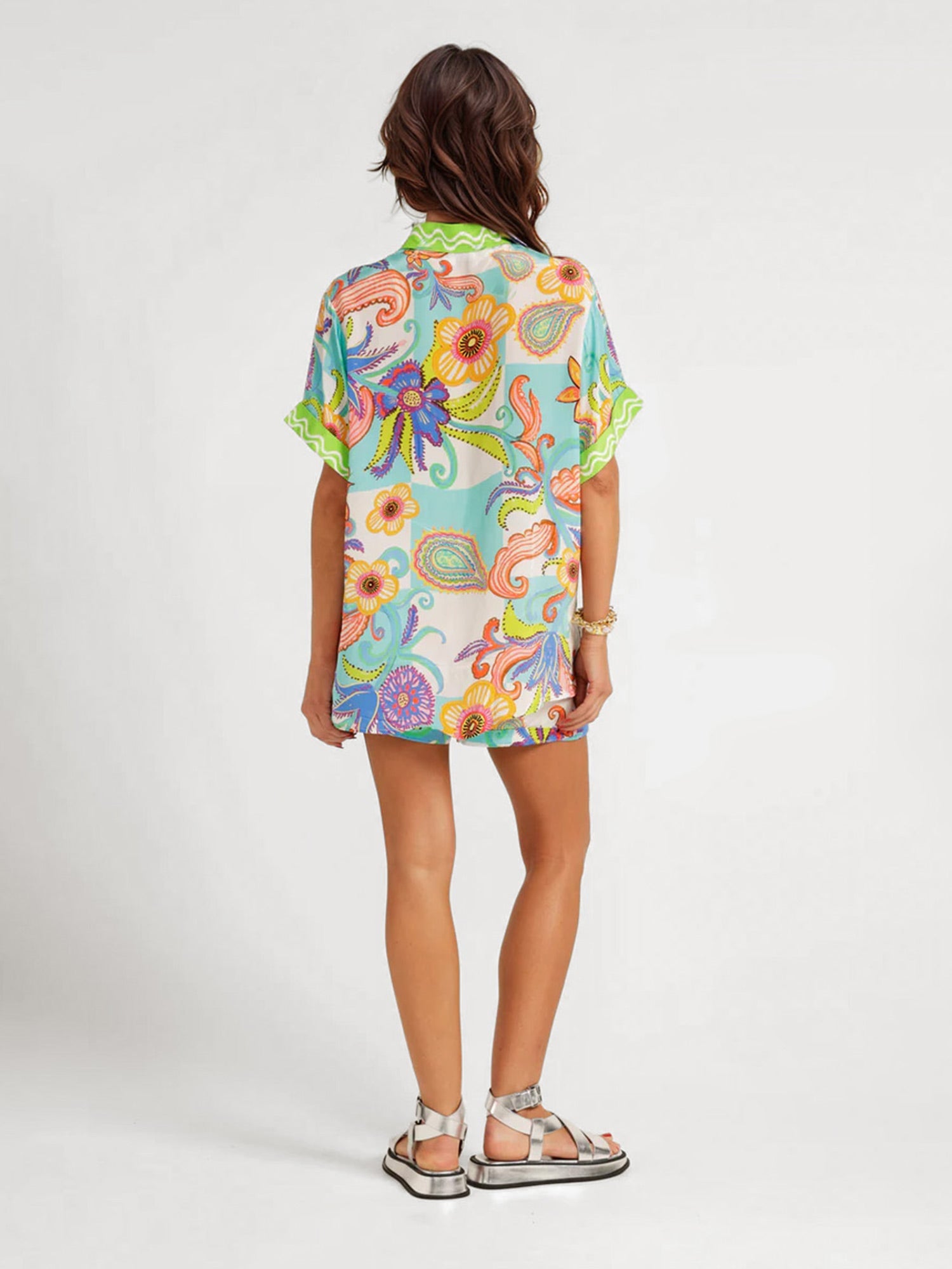 CONJUNTO CAMISERO ESTAMPADO BOHO - Veska 