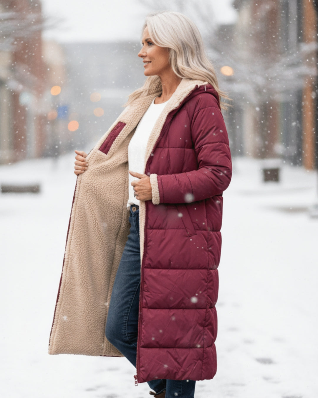 CARLIE I ABRIGO NORDIC REVERSIBLE - Veska 