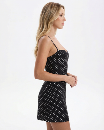 ARIA | Dotty Mini Dress - Veska 