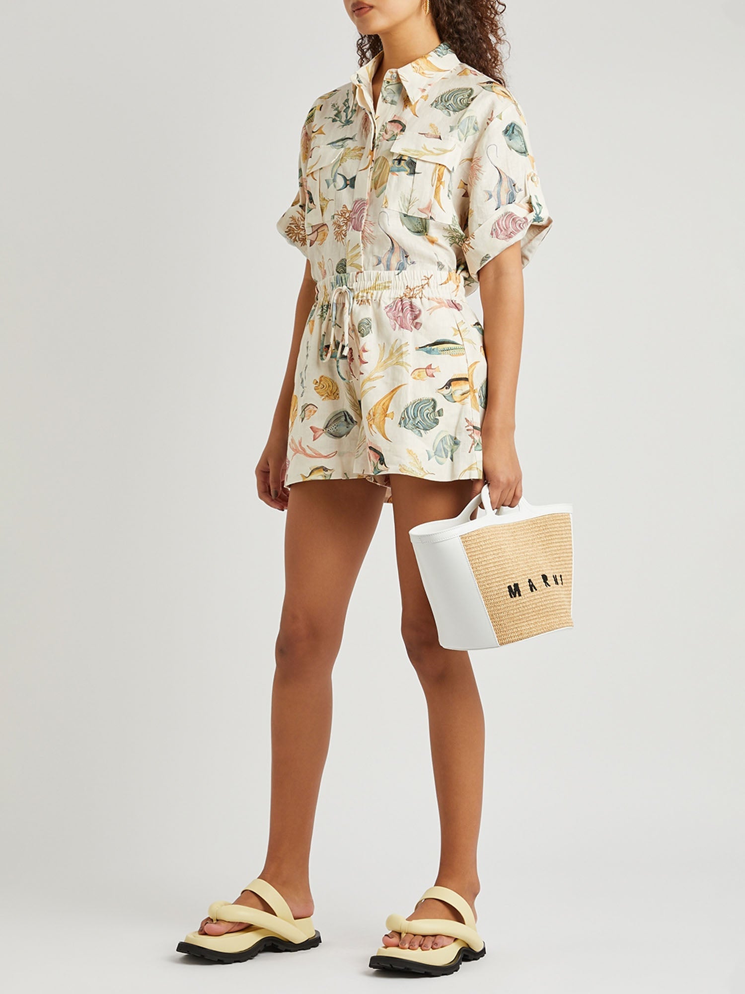 CONJUNTO CAMISERO ESTAMPADO MARINO - Veska 