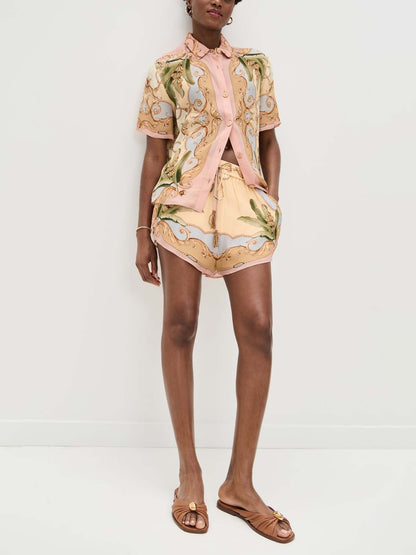 CONJUNTO CAMISERO ESTAMPADO BARROCO TROPICAL - Veska 