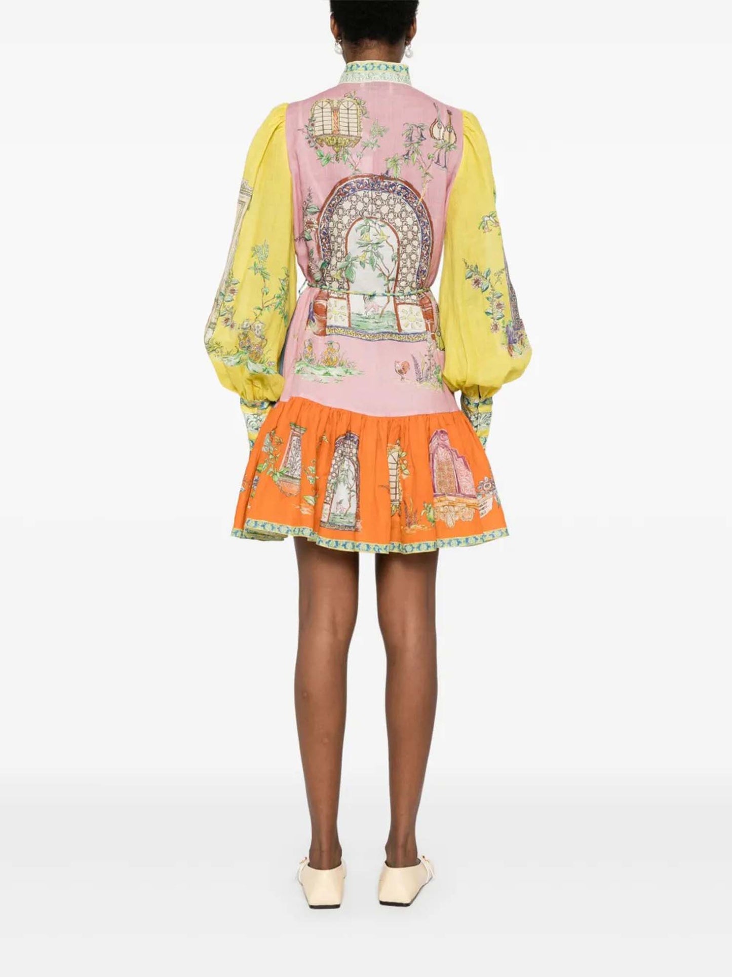 VESTIDO MINI ESTAMPADO DE INSPIRACIÓN ARTÍSTICA - Veska 