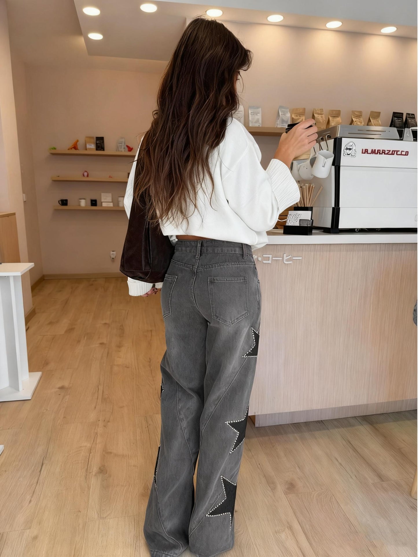 Casual Star Straight Jeans - Veska 