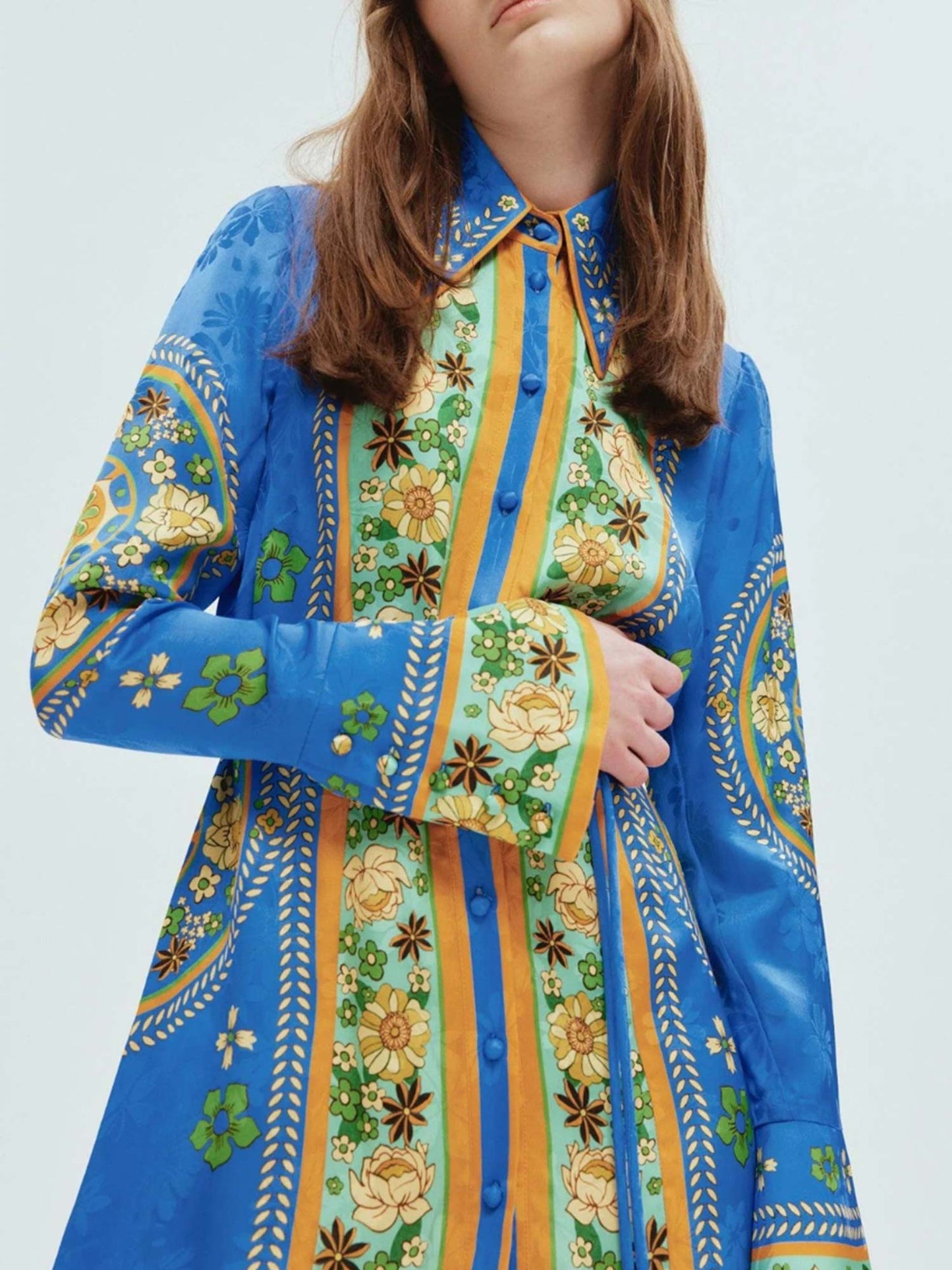 MINI VESTIDO BOHEMIO CON CINTURÓN - Veska 