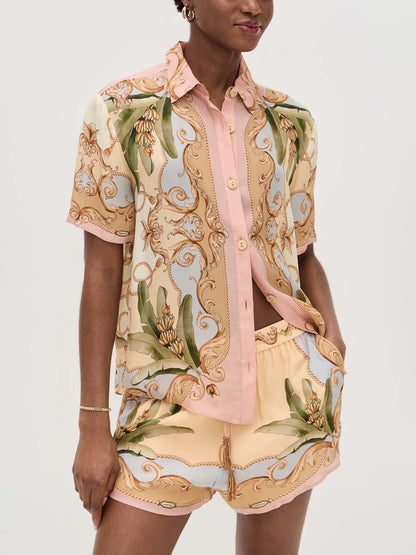 CONJUNTO CAMISERO ESTAMPADO BARROCO TROPICAL - Veska 