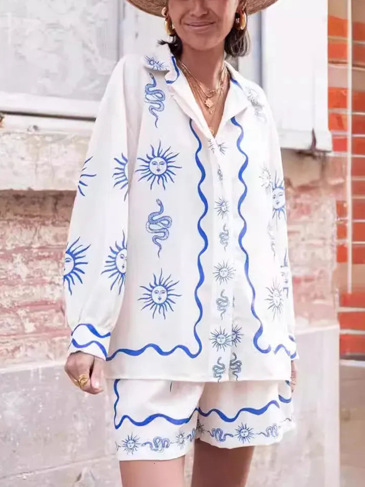 CONJUNTO CAMISERO ESTAMPADO RELAX FIT - Veska 