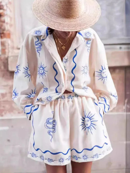 CONJUNTO CAMISERO ESTAMPADO RELAX FIT - Veska 