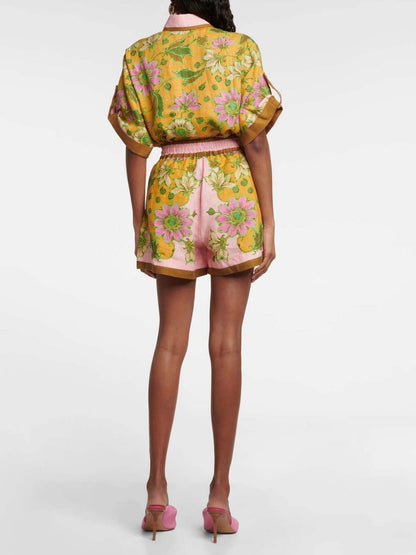 CONJUNTO CAMISERO ESTAMPADO CON SHORT - Veska 