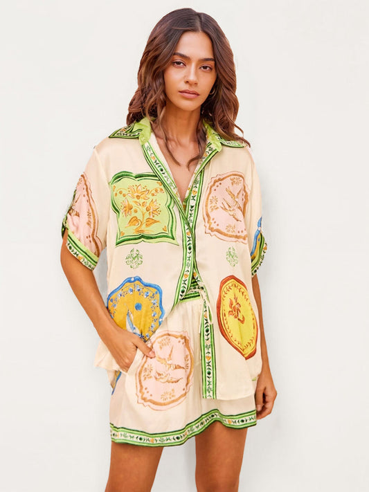 CONJUNTO DE DOS PIEZAS CON ESTAMPADO - Veska 