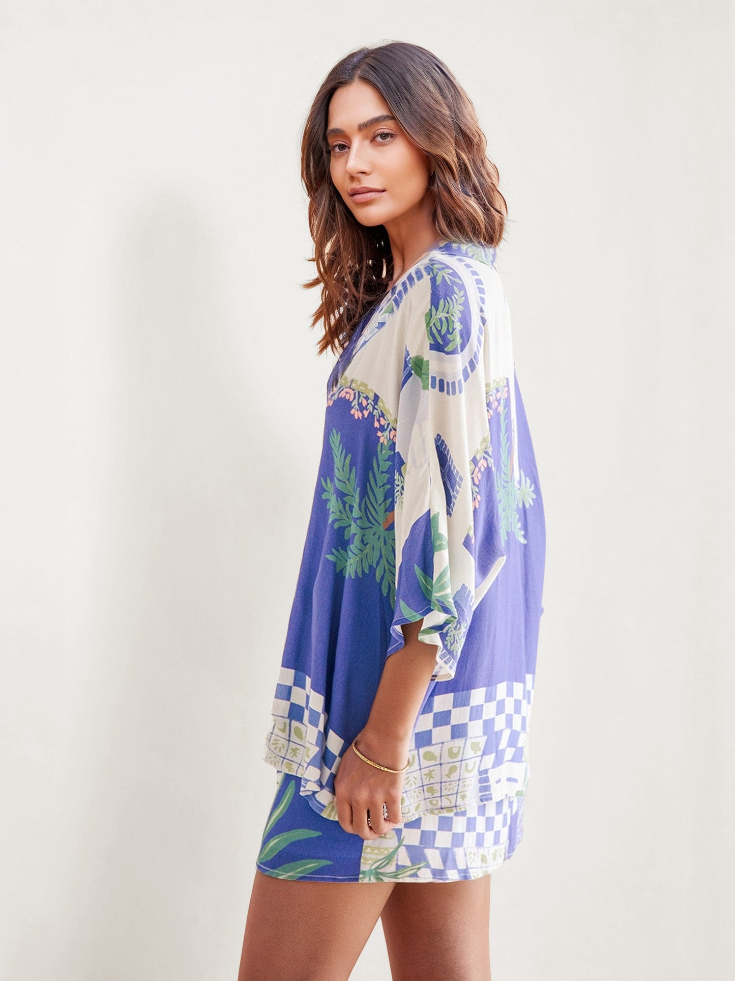 CONJUNTO CAMISERO ESTAMPADO COSTA AZUL - Veska 
