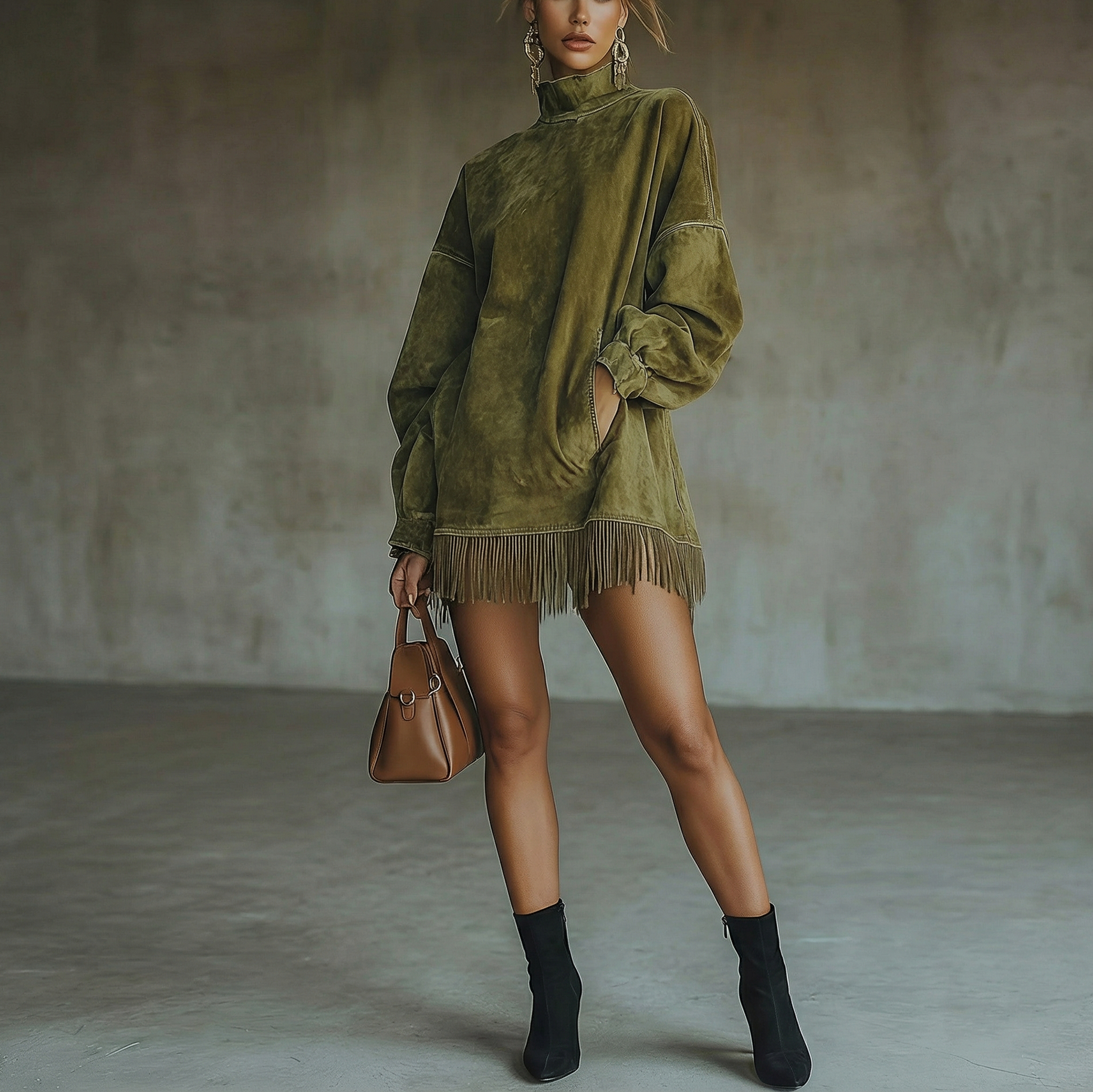 VESTIDO MIDI I Flecos - Veska 