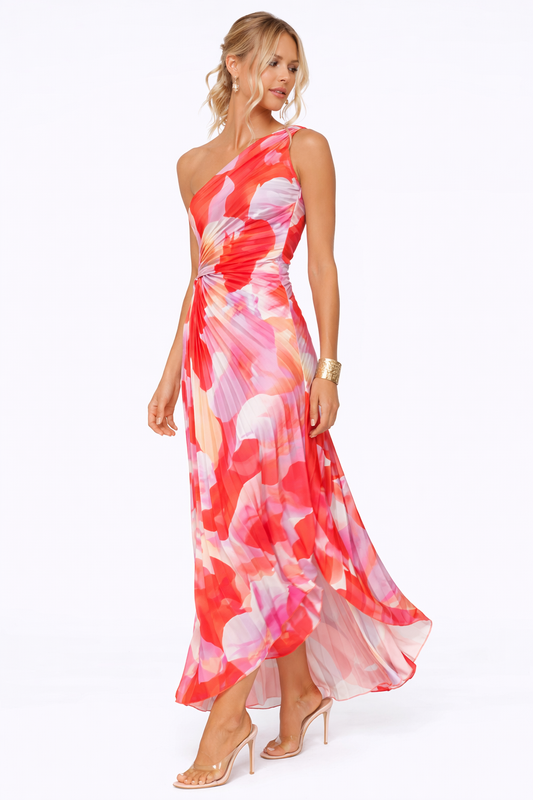 VESTIDO PLISADO FLORAL - Veska