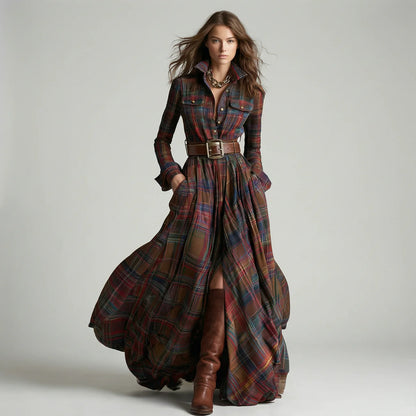 ANTONELLA I VESTIDO CUADROS - Veska 