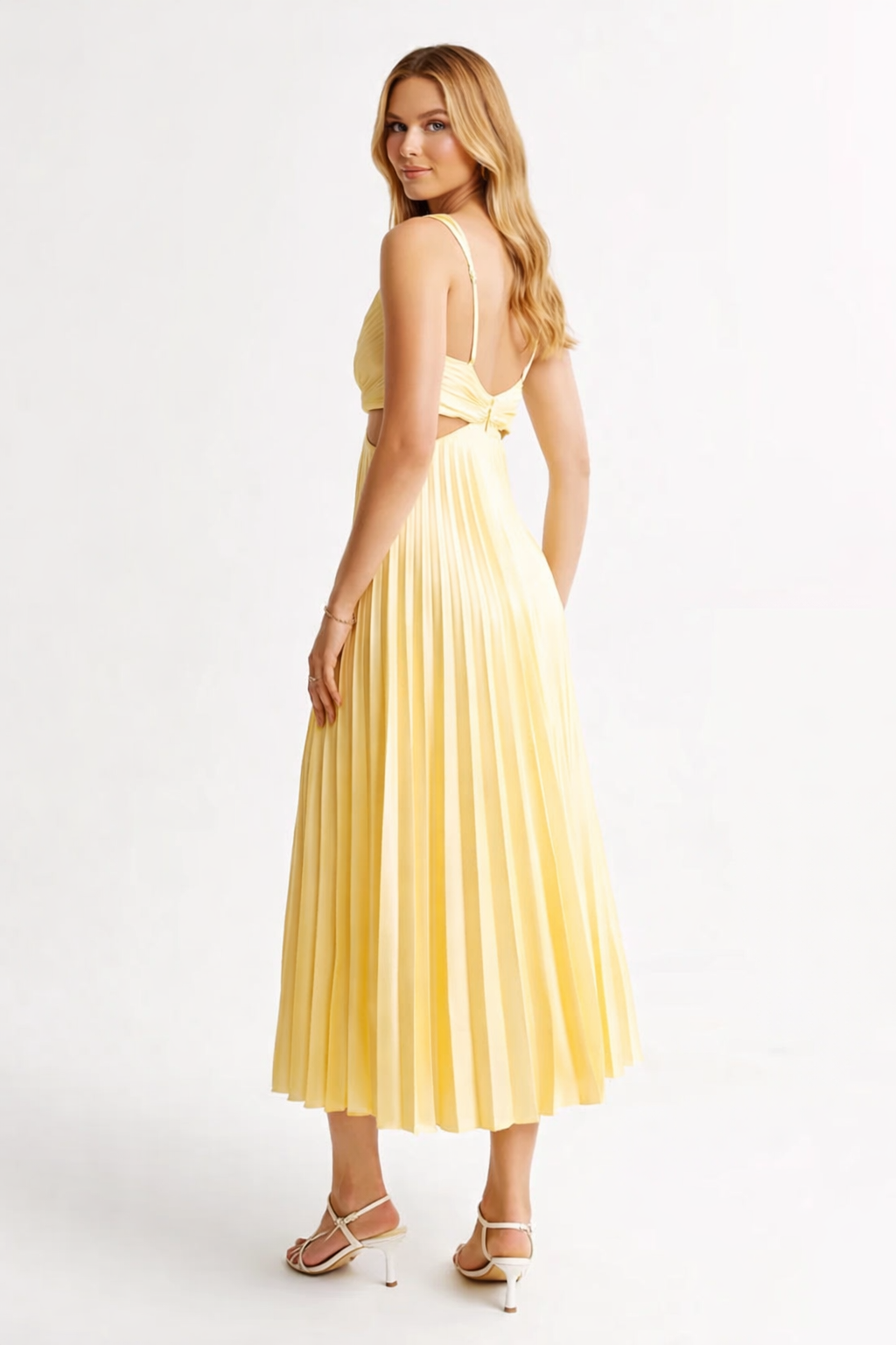 MAXI VESTIDO FALDA PLISADA - Veska 