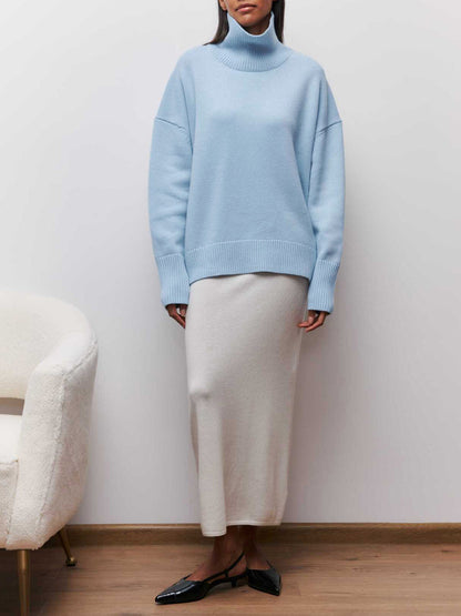 JERSEY OVERSIZE DE CUELLO ALTO - Veska 