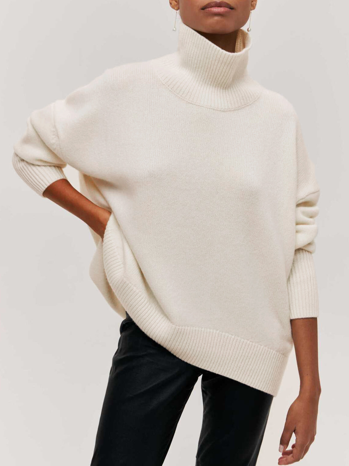 JERSEY OVERSIZE DE CUELLO ALTO - Veska 