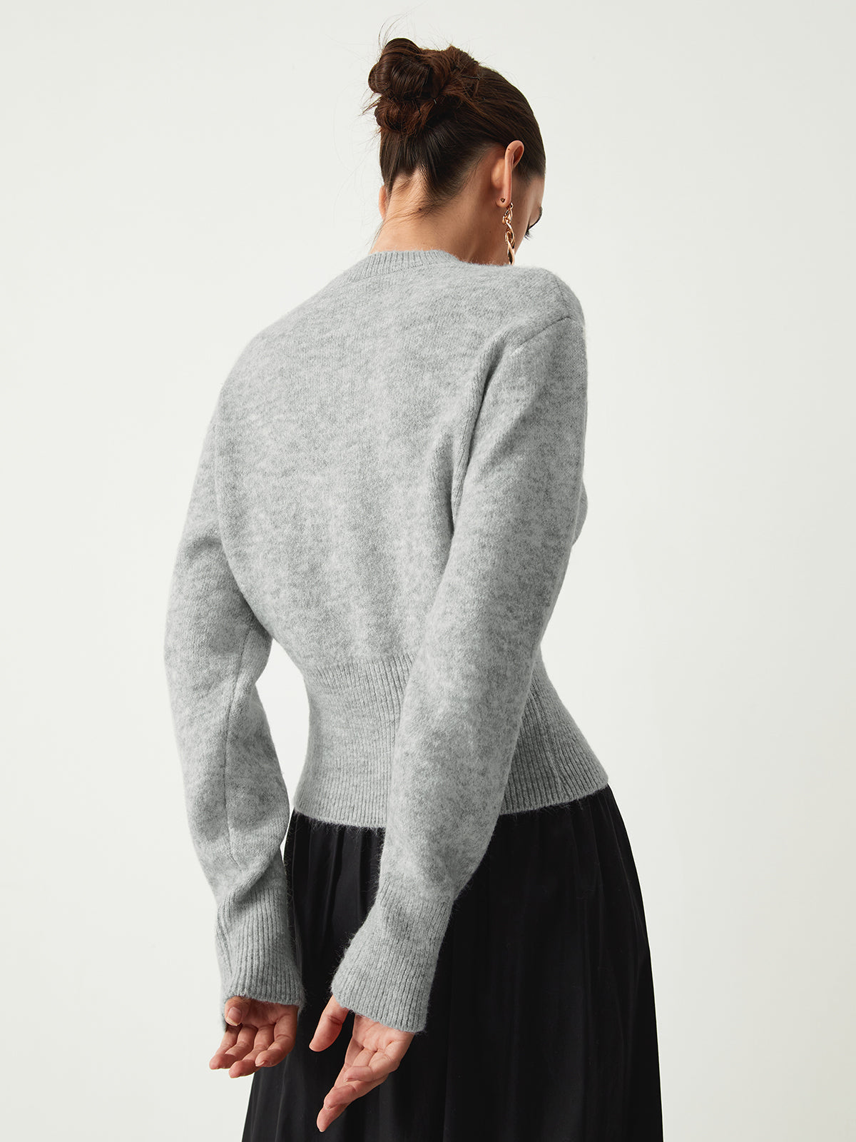 Half Zip Fuzzy Sweater - Veska 