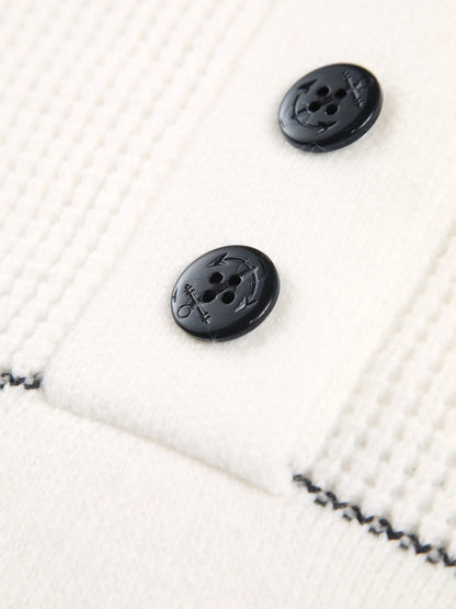 JERSEY CON CUELLO ABIERTO Y BOTONES - Veska 