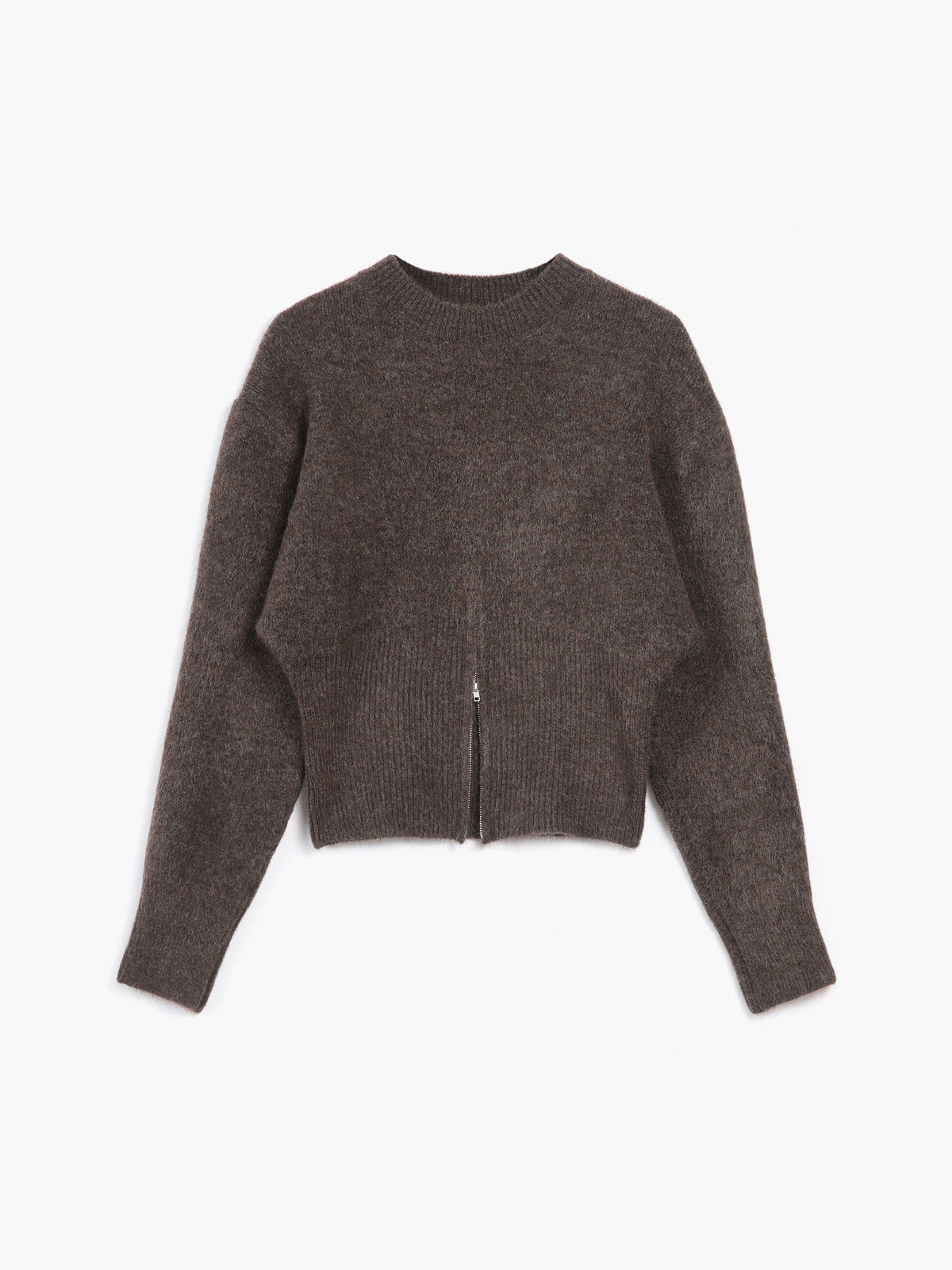 Half Zip Fuzzy Sweater - Veska 