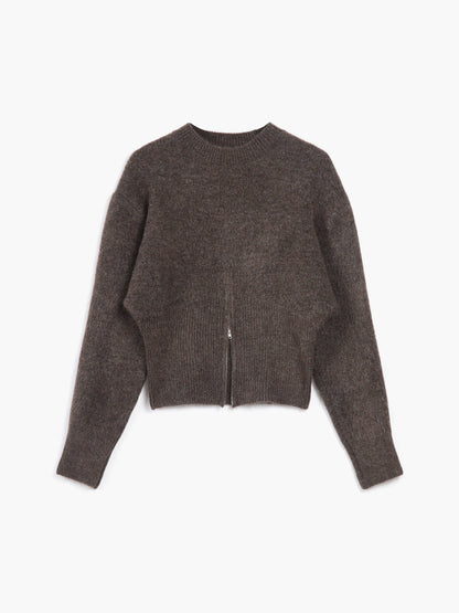 Half Zip Fuzzy Sweater - Veska 