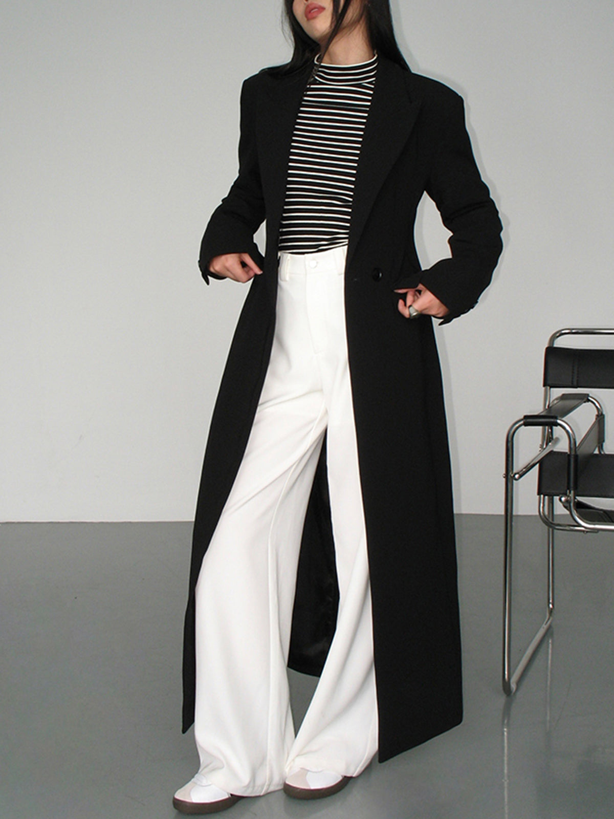 CHAQUETA BLAZER LARGA - Veska 