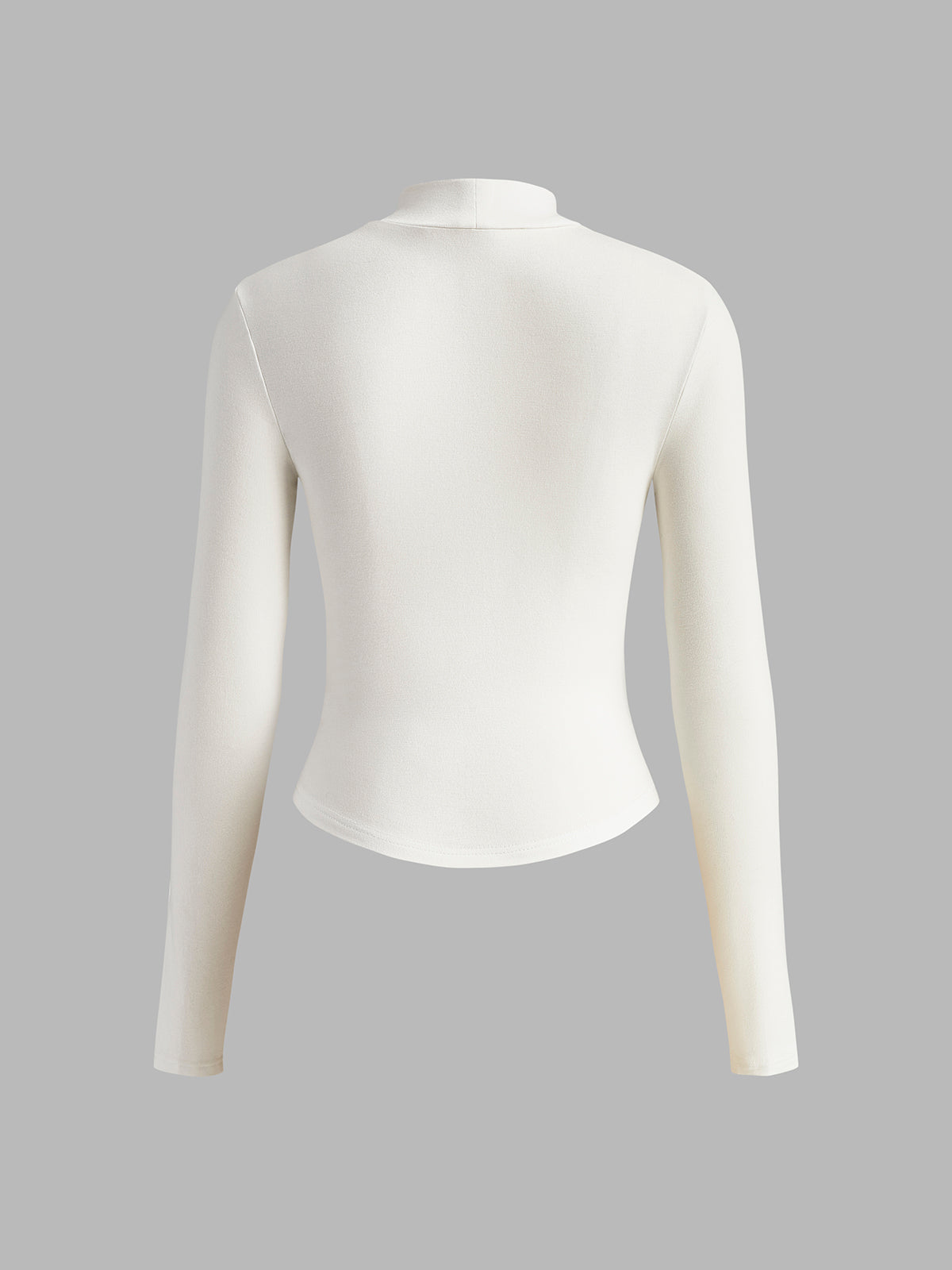 CAMISETA CUELLO ALTO Y RIBETE - Veska 