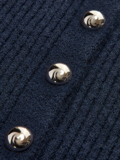 CARDIGAN CON BOTONES Y ABERTURA LATERAL - Veska 