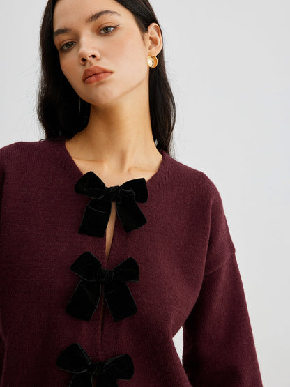 JERSEY CON MANGAS FAROL Y LAZO DE TERCIOPELO - Veska 