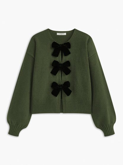 JERSEY CON MANGAS FAROL Y LAZO DE TERCIOPELO - Veska 