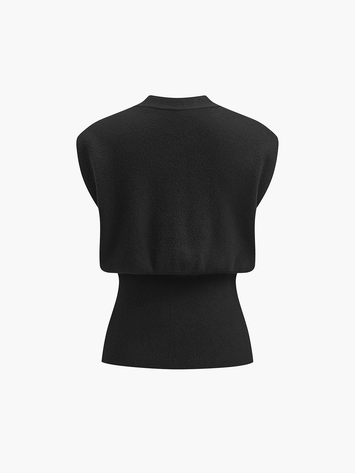 CHALECO DE PUNTO CON CUELLO EN V - Veska 