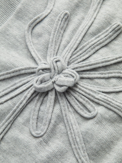 TOP DE PUNTO CON APLIQUE FLORAL - Veska 