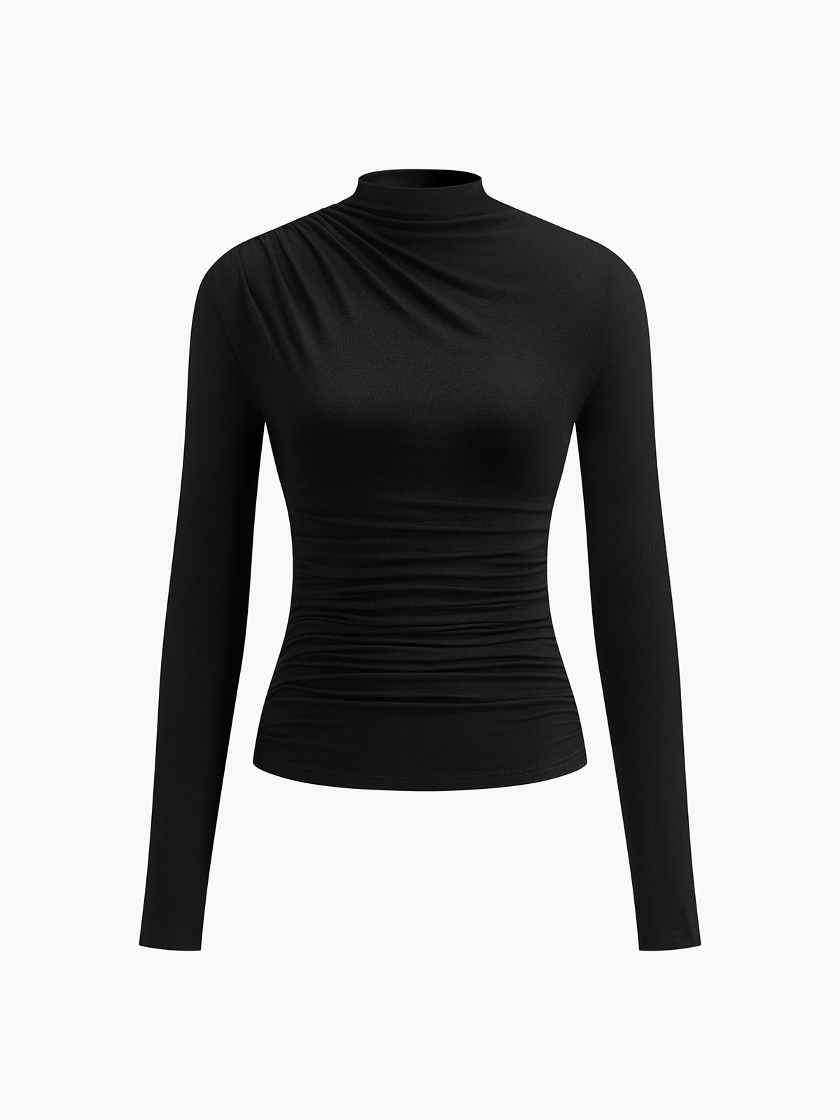 CAMISETA DE MANGA LARGA CON FRUNCES - Veska 