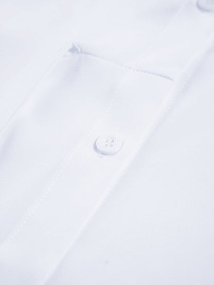 CAMISA LARGA CON BOTONES Y LAZO - Veska 