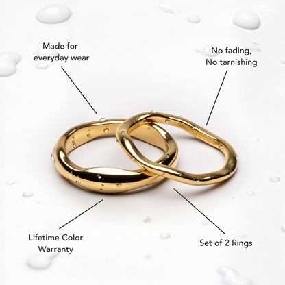 "Gemini" Stackable Rings - Veska 