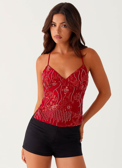 ARIA | Sequin Cami Top - Veska 