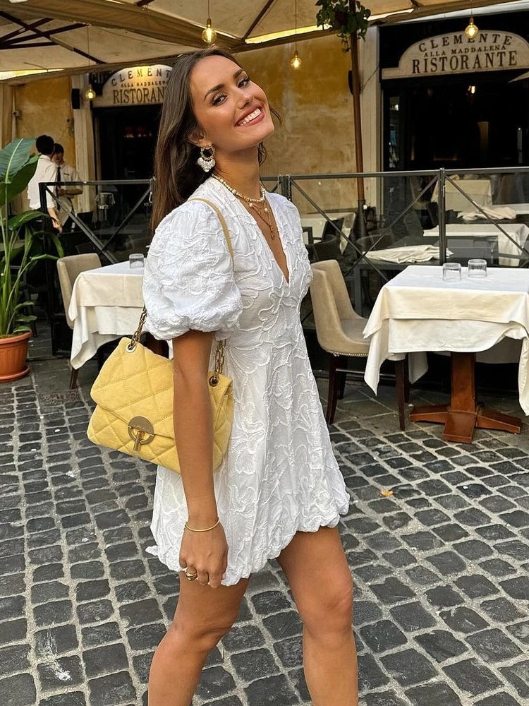 ARIA | Puff Mini Dress - Veska 